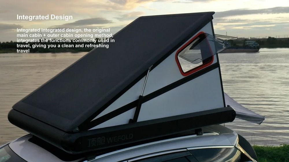 Waterproof Hard Shell Folding Roof Beds Rooftop Car Top Cabin Off Road Auto Camping 2 People Hiking Travel Trailer Shower Tents